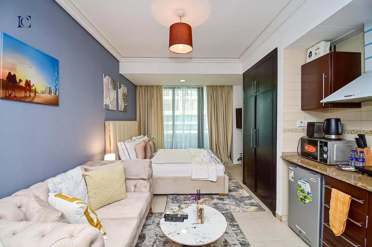 Luxury Escapes - Modern Studio Apt - Metro, Beach & Mall Mins Away Dubaj